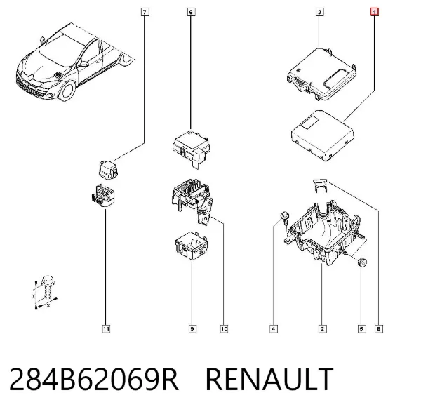 Skrzynka bezpieczników 284B62069R Renault (RVI)