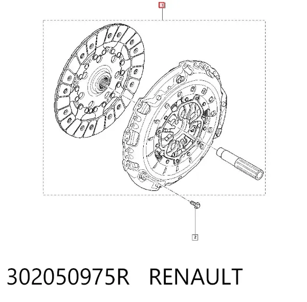 Zestaw sprzęgła (3 części) 302050975R Renault (RVI)