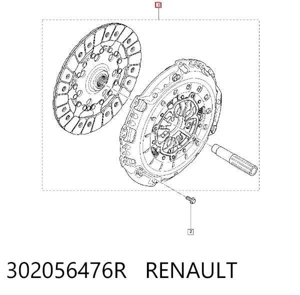 Zestaw sprzęgła (3 części) 302056476R Renault (RVI)