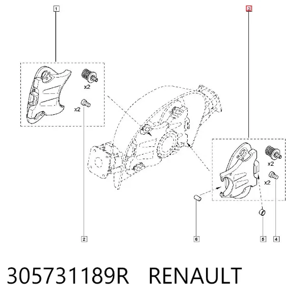 Widełki sprzęgła Renault Scenic GRAND III