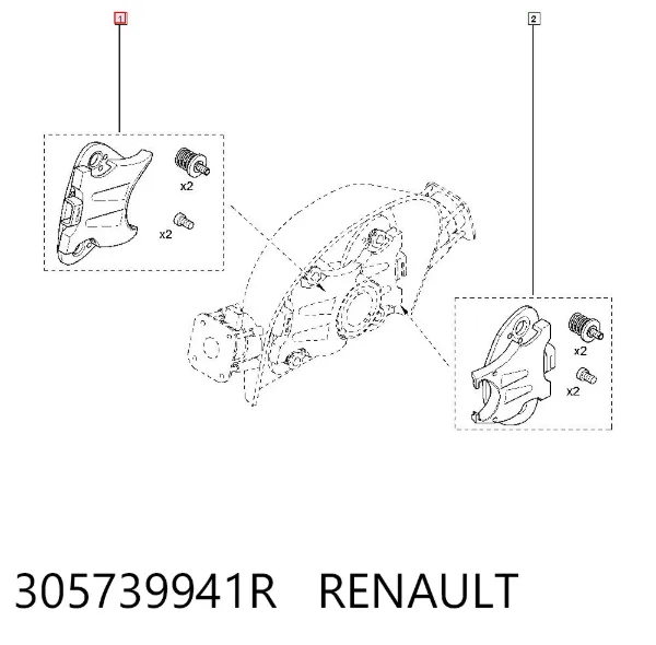 Widełki sprzęgła 305739941R Renault (RVI)