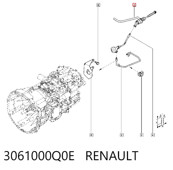 Cylinder sprzęgła główny 3061000Q0E Renault (RVI)