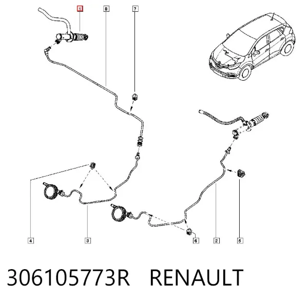 Cylinder sprzęgła główny 306105773R Renault (RVI)