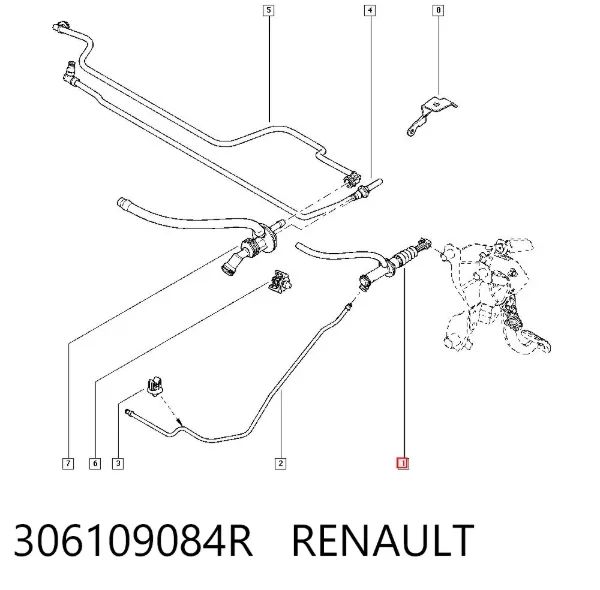 Cylinder sprzęgła główny 306109084R Renault (RVI)