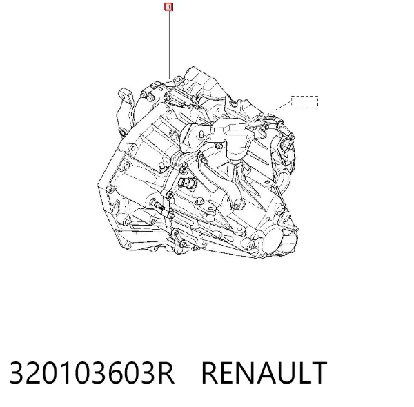 Mechaniczna skrzynia biegów w komplecie 320103603R Renault (RVI)