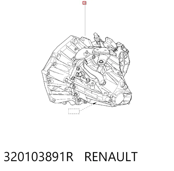 Mechaniczna skrzynia biegów w komplecie 320103891R Renault (RVI)