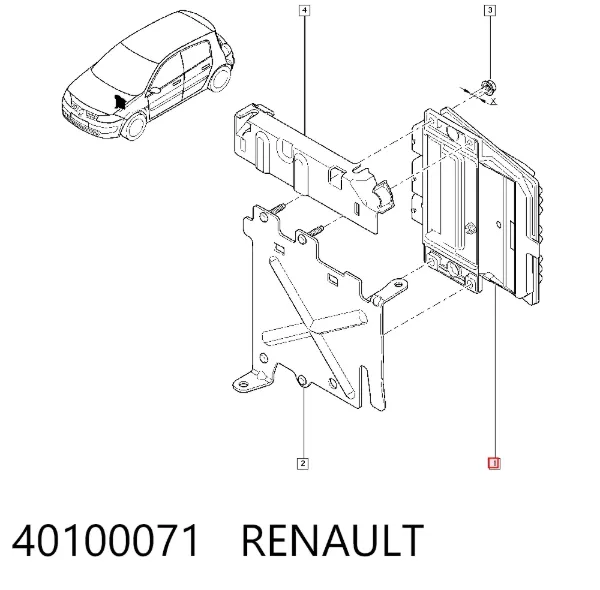 Cewka zapłonowa 40100071 Renault (RVI)