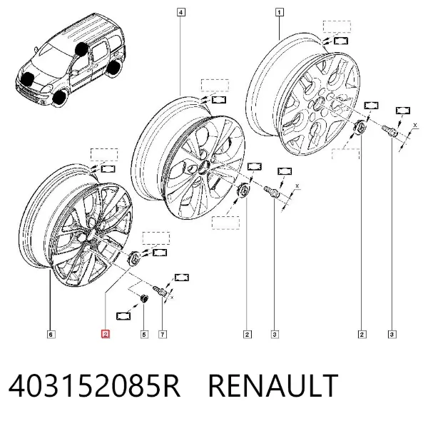 Kołpak do obręczy koła Renault Scenic GRAND IV