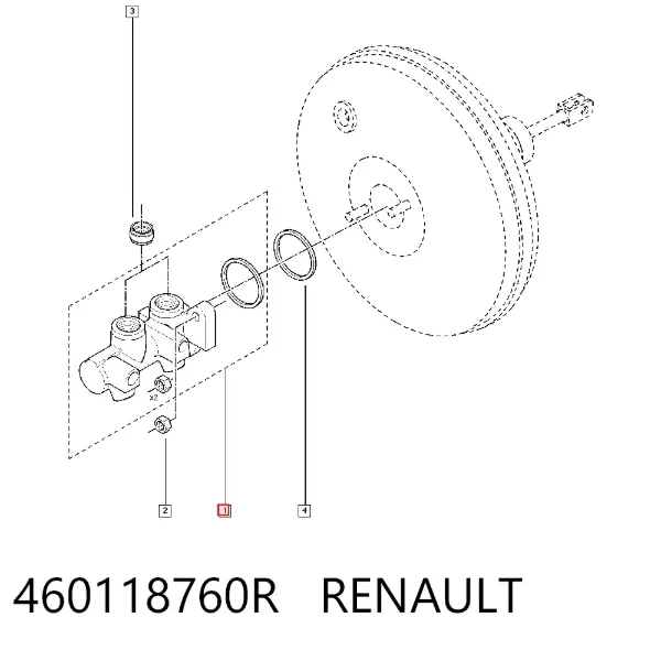 Główny cylinder hamulców 460118760R Renault (RVI)