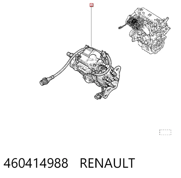 Pompa wtryskowa wysokiego ciśnienia 460414988 Renault (RVI)