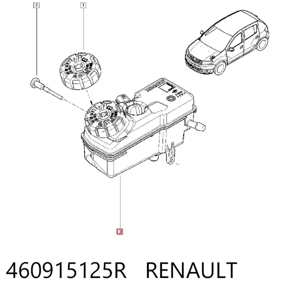 Zbiorniczek głównego cylindra hamulcowego (płynu hamulcowego) Dacia Logan II