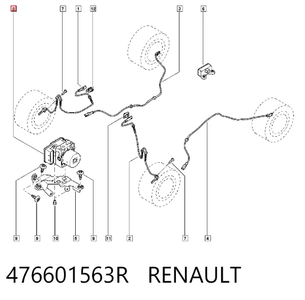 Sterownik ABS  hydrauliczny Renault Scenic GRAND III