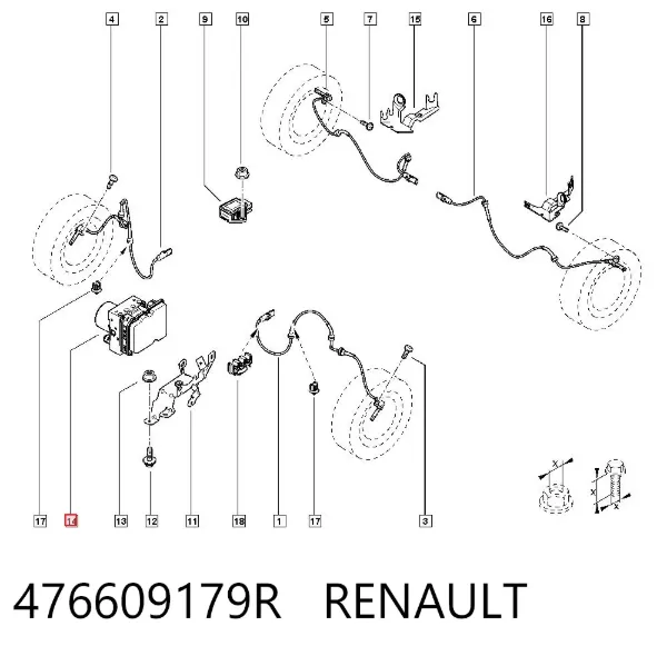 Sterownik ABS  hydrauliczny Renault Master III