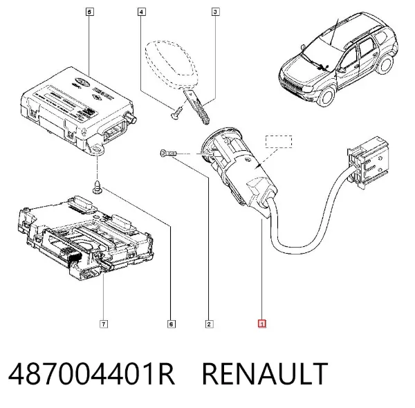 Stacyjka zapłonowa Renault DUSTER I