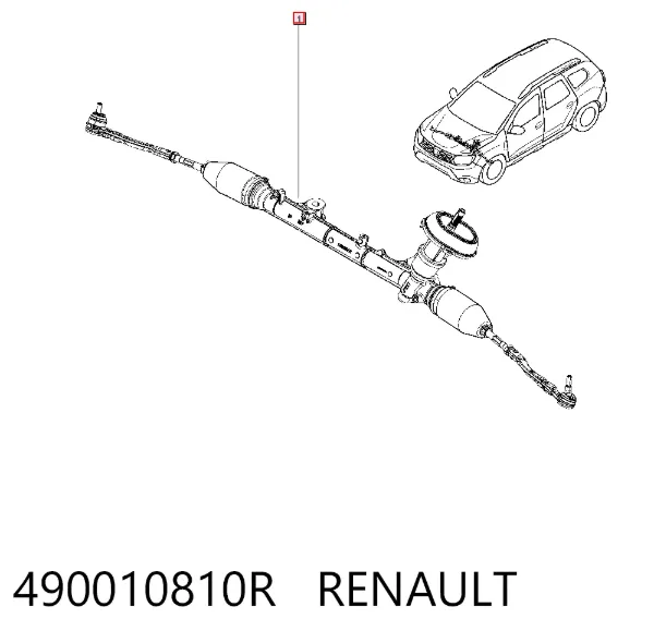 Listwa kierownicza (maglownica) 490010810R Renault (RVI)