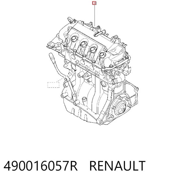 Listwa kierownicza (maglownica) 490016057R Renault (RVI)