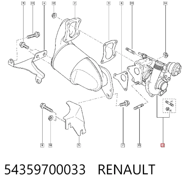 Turbina 54359700033 Renault (RVI)