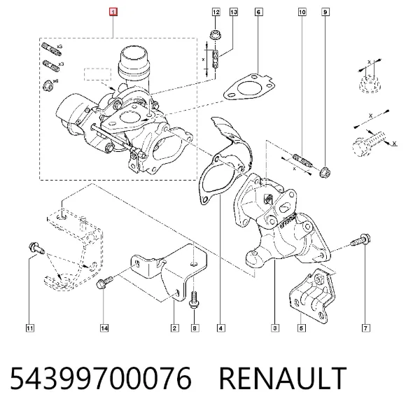 Turbina 54399700076 Renault (RVI)