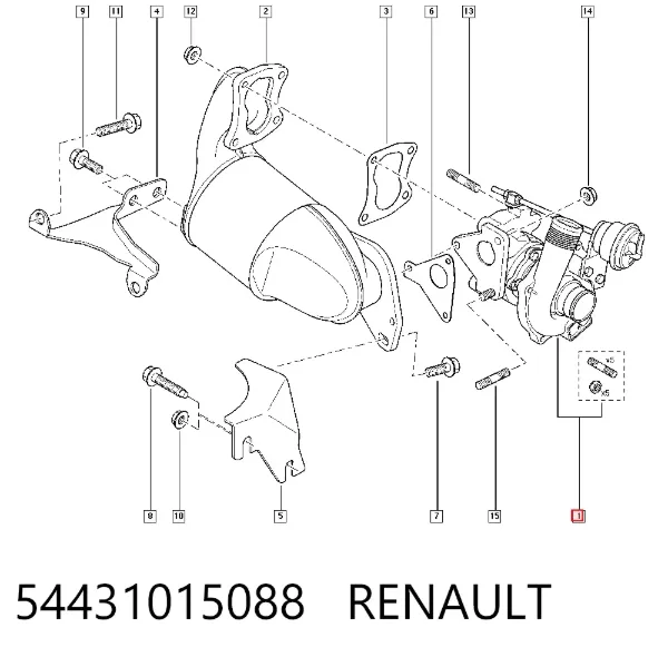 Turbina 54431015088 Renault (RVI)