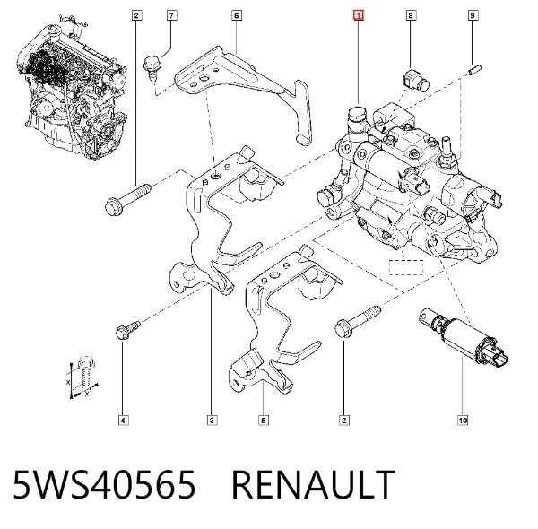 Pompa wtryskowa wysokiego ciśnienia 5WS40565 Renault (RVI)