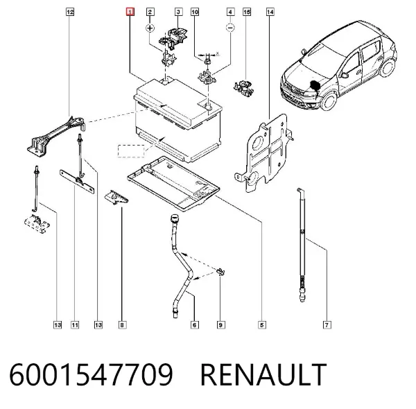 Bateria (akumulator) 6001547709 Renault (RVI)