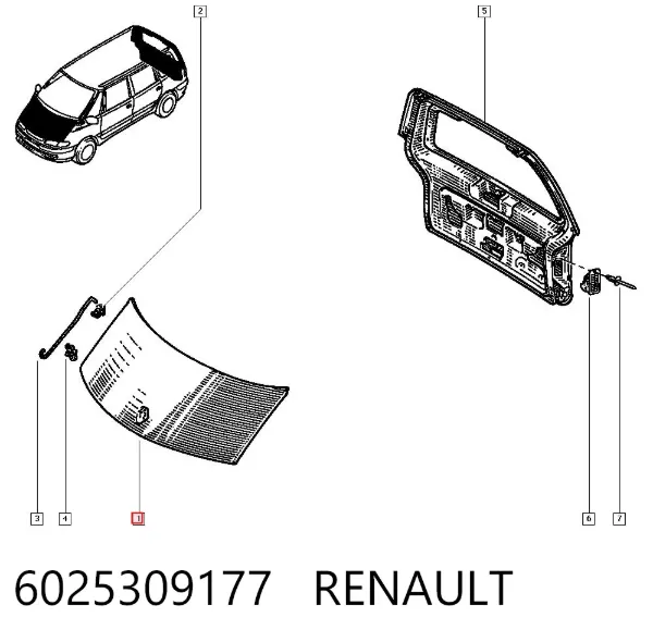 Maska silnika Renault Espace III