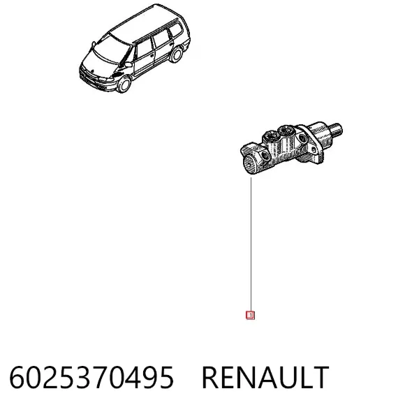 Główny cylinder hamulców Renault Espace III