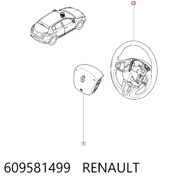 Kierownica 609581499 Renault (RVI)