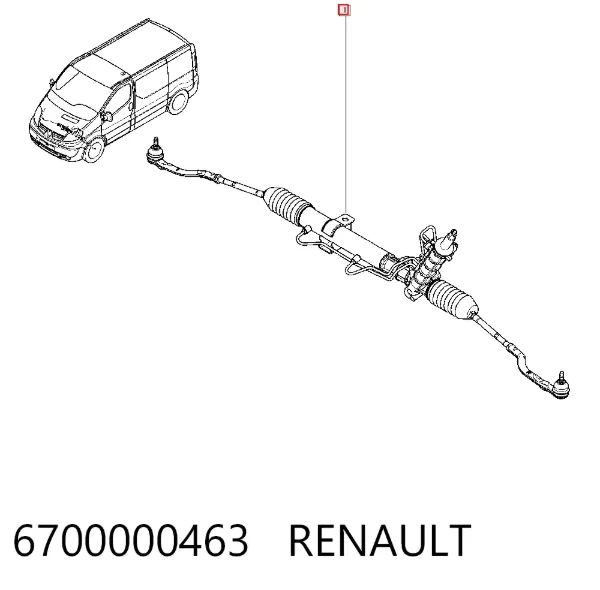 Listwa kierownicza (maglownica) 6700000463 Renault (RVI)