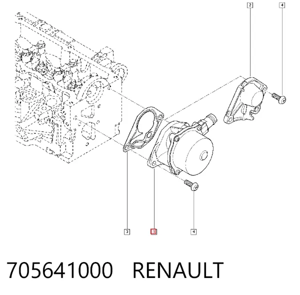 Pompa podciśnienia 705641000 Renault (RVI)