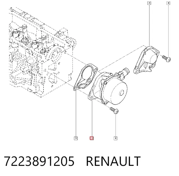 Pompa podciśnienia 7223891205 Renault (RVI)