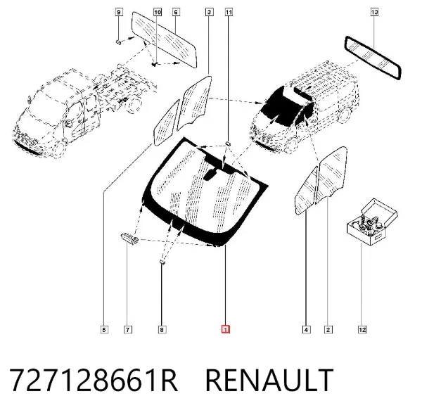 Szyba przednia 93460604 General Motors