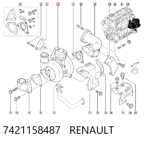 Turbina 7421158487 Renault (RVI)