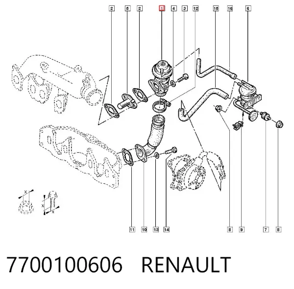 Zawór recyrkulacji spalin EGR Renault Megane SCENIC