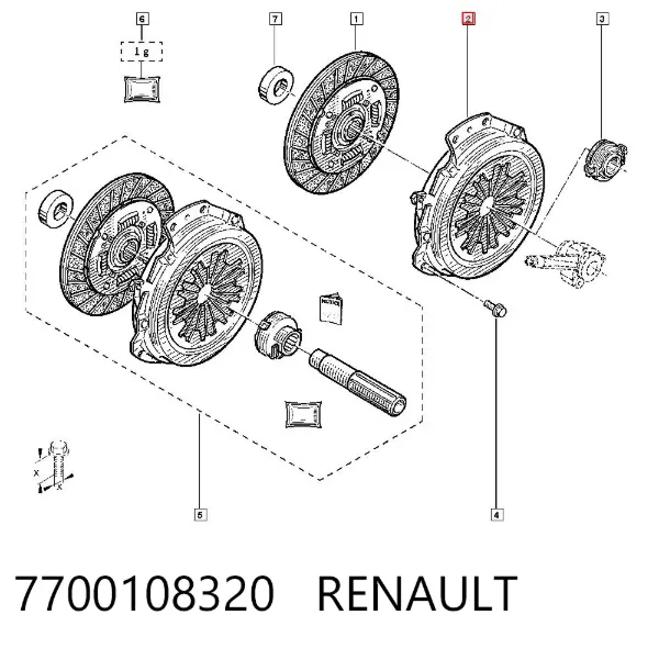 Docisk sprzęgła Renault Scenic I