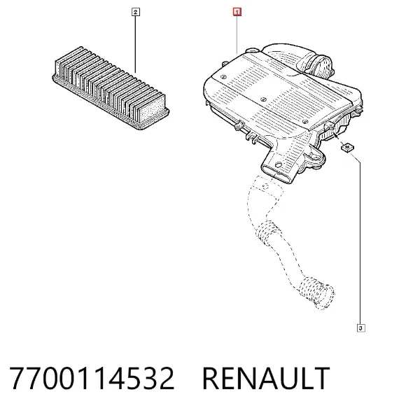 Obudowa filtra powietrza Renault Scenic I
