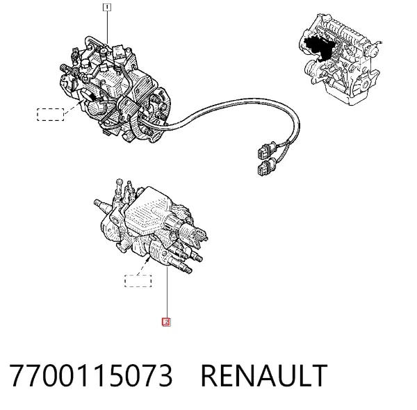 Pompa wtryskowa wysokiego ciśnienia Renault Clio II