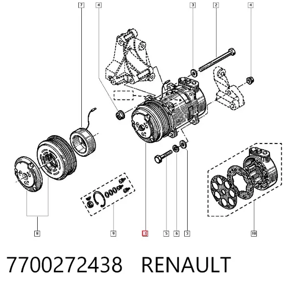 Sprężarka klimatyzacji Renault 19 I