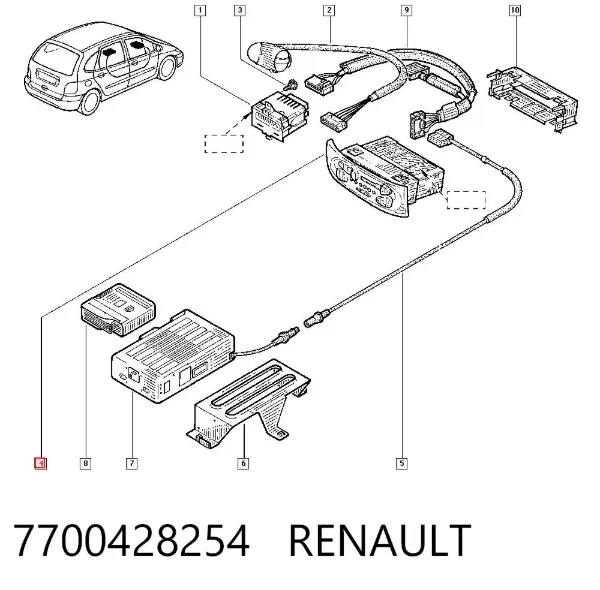 Radioodtwarzacz (radio AM/FM) Renault Kangoo I