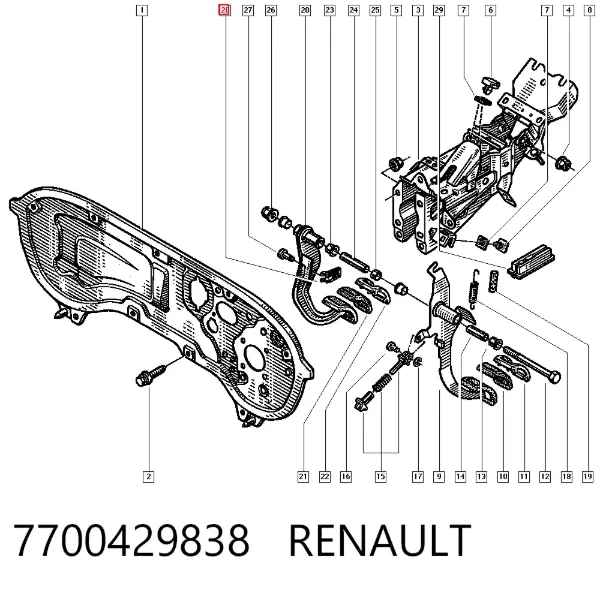 Wzmacniacz próżniowy hamulców Renault Megane I