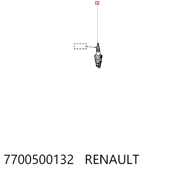 Świeca zapłonowa 7700500132 Renault (RVI)