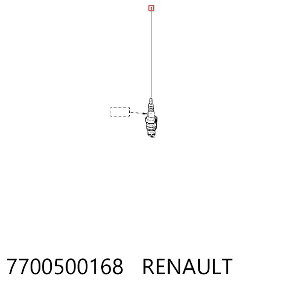 Świeca zapłonowa 7700500168 Renault (RVI)