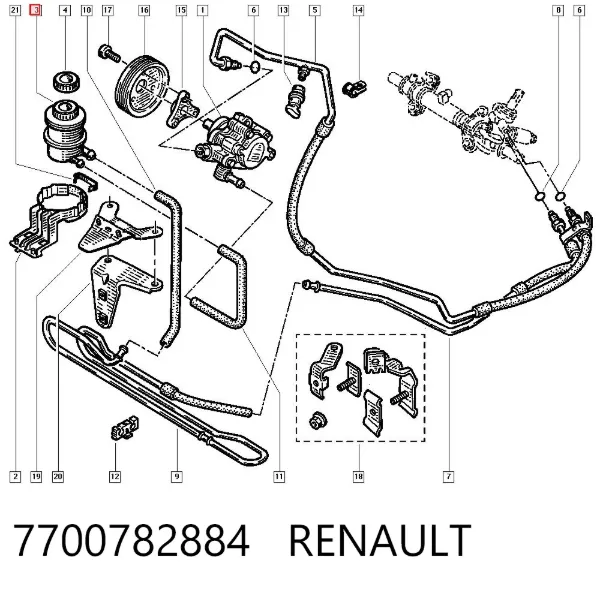 Zbiornik płynu wspomagania Renault Trafic II