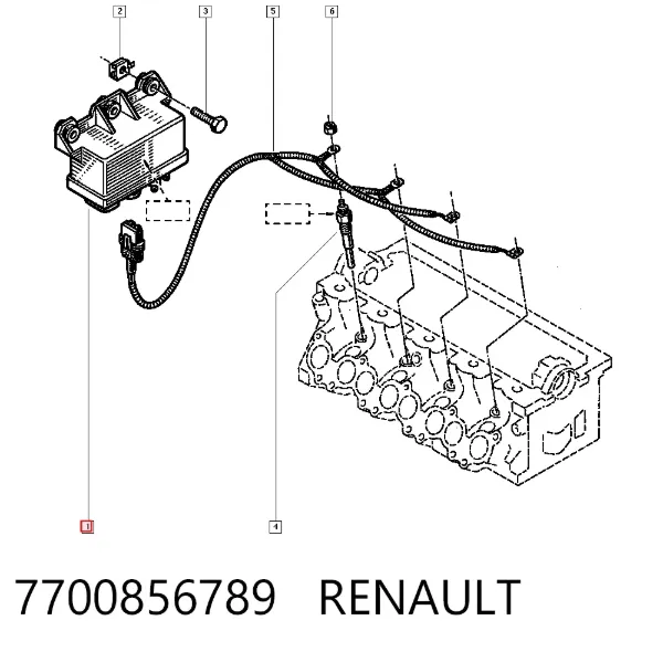 Przekaźnik świec żarowych 7700856789 Renault (RVI)