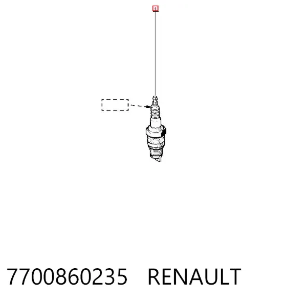 Świeca zapłonowa 7700860235 Renault (RVI)