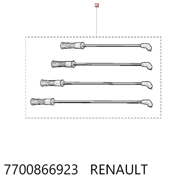 Zestaw przewodów wysokiego napięcia 7700866923 Renault (RVI)