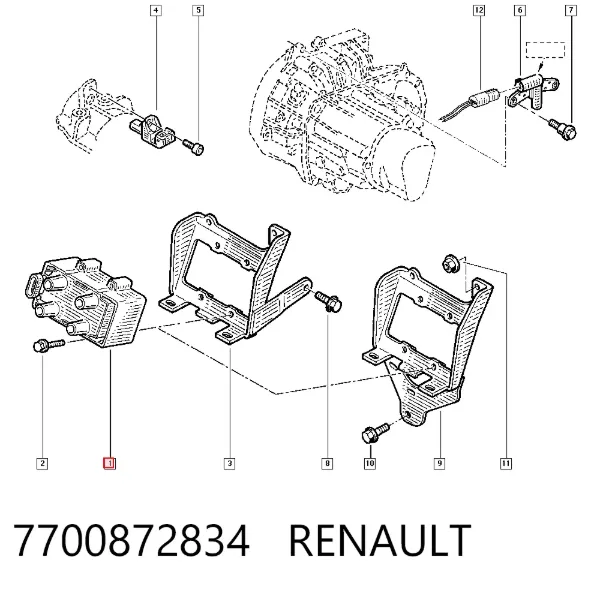 Cewka zapłonowa 7700872834 Renault (RVI)