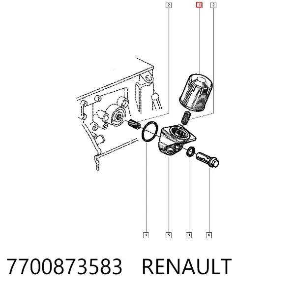 Filtr oleju 7700873583 Renault (RVI)
