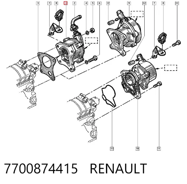Pompa podciśnienia Renault 19 I