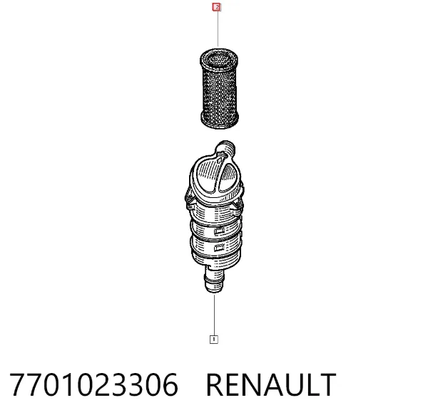 Filtr powietrza 7701023306 Renault (RVI)